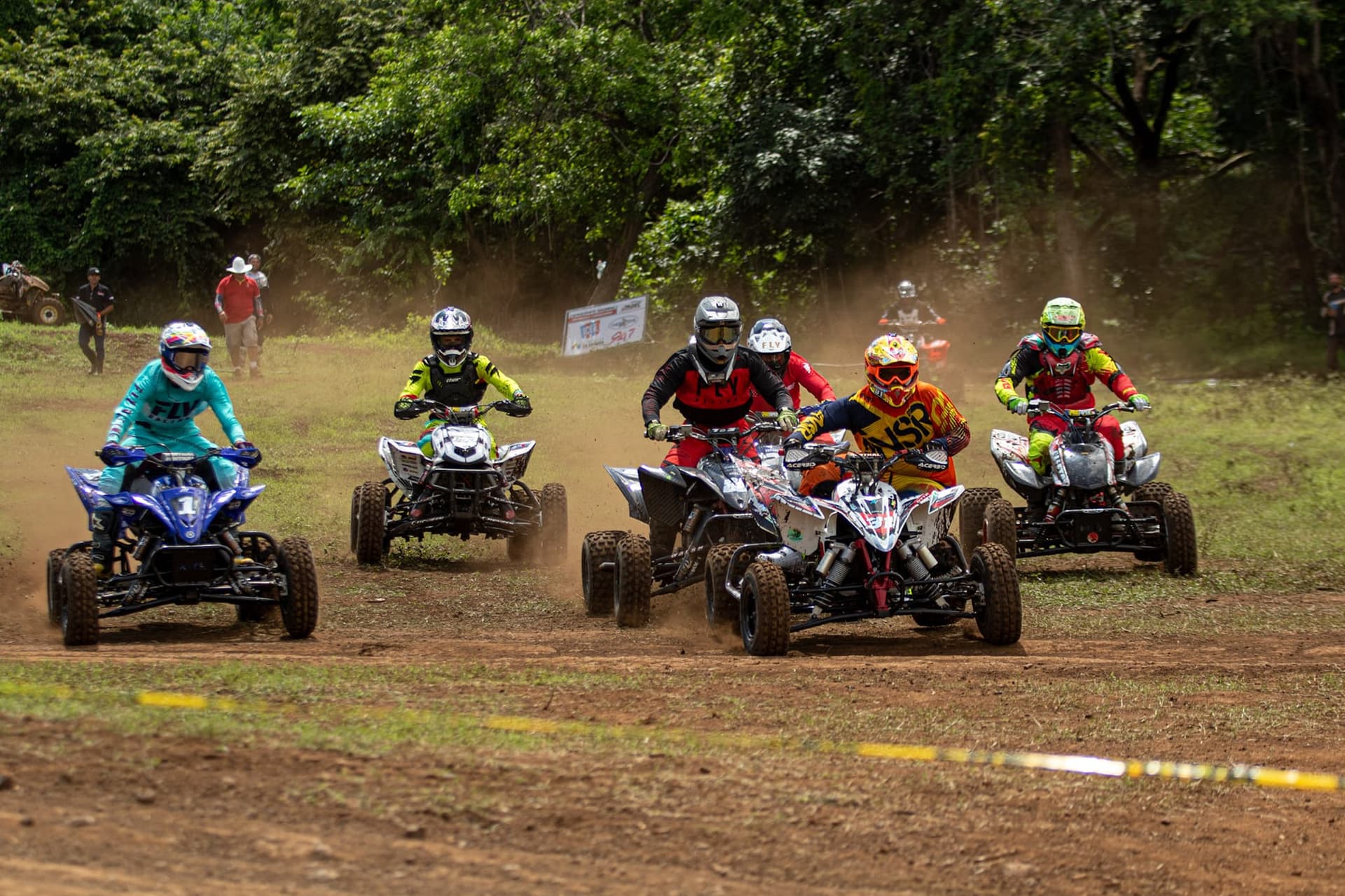 Acción de Cuadraciclismo en la tercera fecha en Nicoya