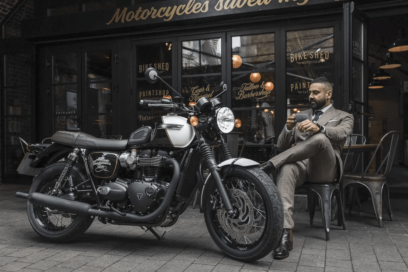 bonneville t120 black custom