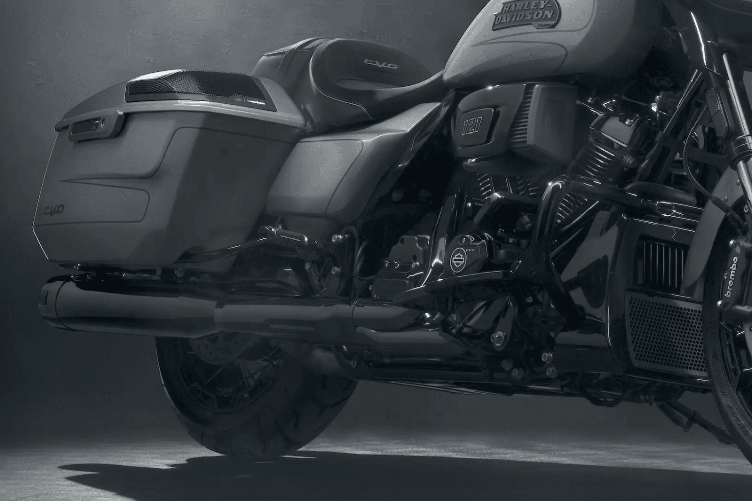 Pare-Brise Moto 8 Pouces PSLER Pour Harley Touring CVO Street Glide 2023-2024 - Noir/Fumé - ABS