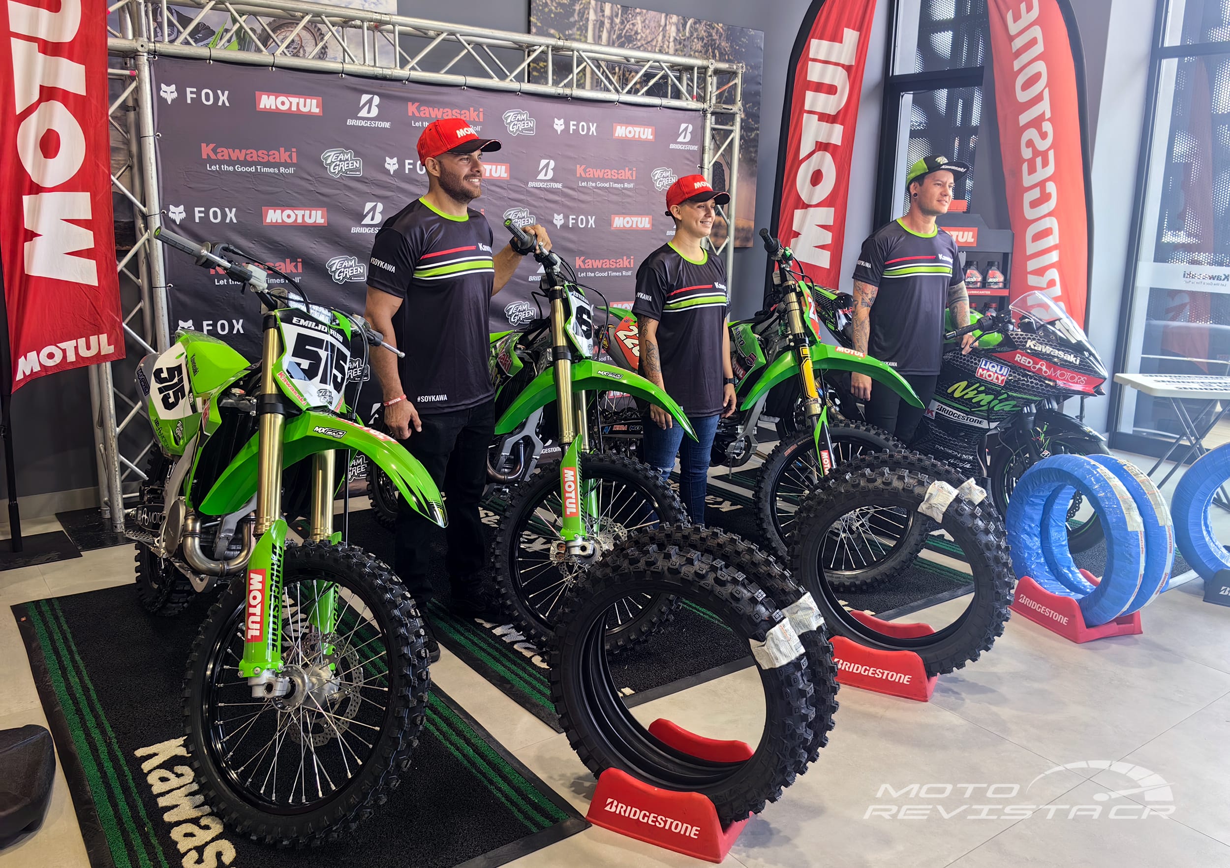 Cuatro destacados pilotos ticos correrán con el equipo Kawasaki 2 kawa